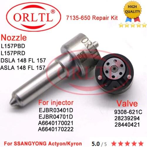 Nozzle L157PRD L157PBD Valve 9308-621C Repair Kits 7135-650 For SSANG YONG KYRON D20DT EJBR04701D A6640170222