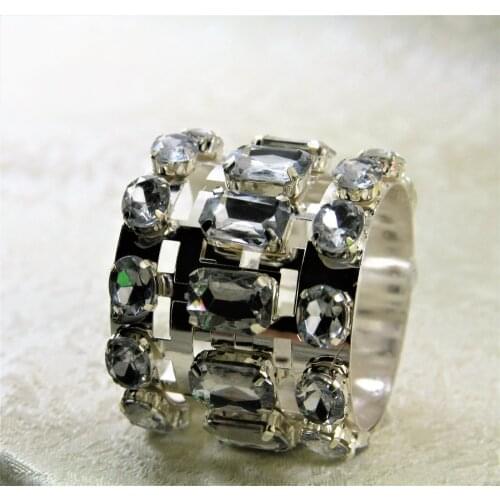 Silber crystal wedding napkin ring silver napkin decoration ring and decoration napkin holder by free shipping