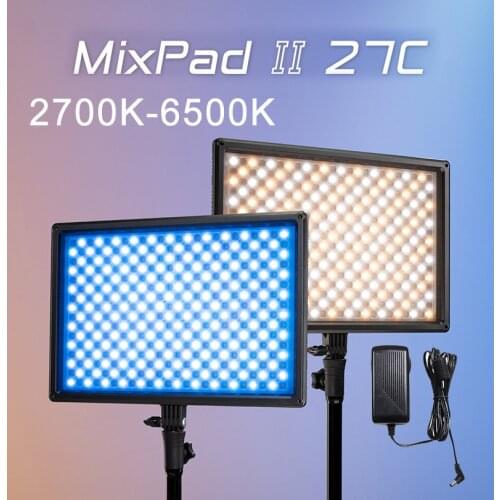 Nanlite MixPad II 27C RGB LED Light 2700K-6500K 36W Panel Light Photography LED Lamp Video Studio Shooting Lighting For Youtube
