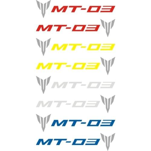 K-sharp Motorcycle Universal Emblem Reflective Stickers Decals For YAMAHA MT-03 2*pieces