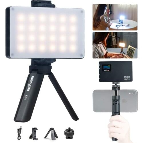 Viltrox RB08 Bi-color Mini Video LED Light Portable Fill Light Built-in Battery 2500K-8500K for Phone Camera Shooting Studio