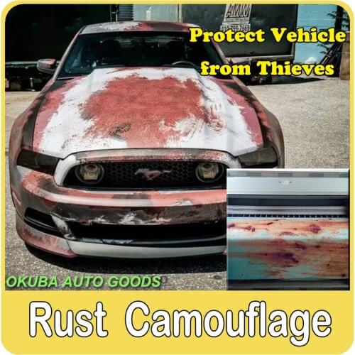 23 Kinds Different Rust Vinyl Wrap Rusty Camouflage Vinyl Film for Car Wrap Iron Car Body Stickers Motorcycle Stickers