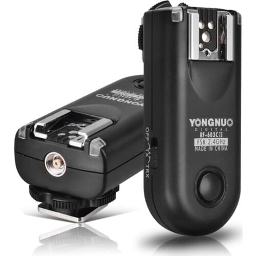 YONGNUO RF-603 II Flash Trigger 2 Transceivers Set Shutter Release for Canon RF-603 II C1 C3