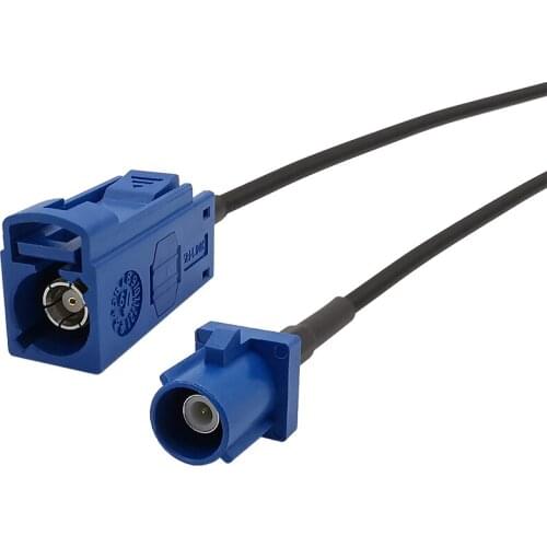 1Pcs Fakra C Adapter Male Plug to Fakra C Female Jack GPS Navigation Antenna Extension Cable RG174 Pigtail Length 100CM