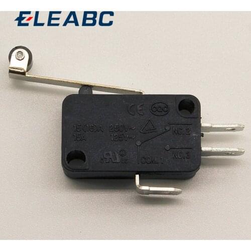 10Pcs/lot New Micro Roller Long Handle Lever Arm Normally Open Close Limit Switch