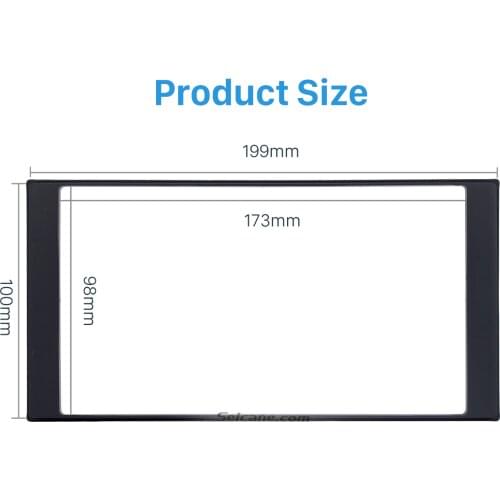 173*98mm Double Din Car Radio Fascia Panel Frame CD Trim Kit for 2013+ Nissan Livina March Versa Auto Stereo Adapter Fitting
