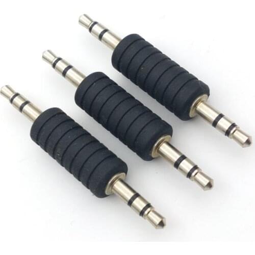 3pcs 3.5mm Male to 3.5mm Male Audio Stereo Adapter Connector