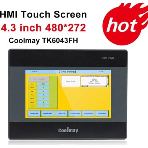 4.3 inch TK6043FH HMI touch screen lcd panel 480*272 resolution industrial control monitor cnc controller