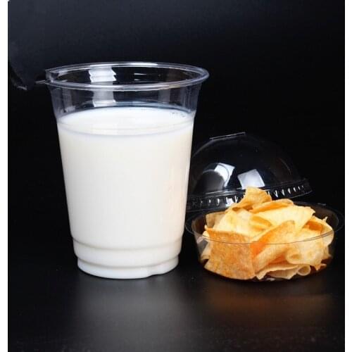 50 sets Net red transparent oatmeal grain yogurt cup packaging plastic cup ice cream cup pudding jelly dessert cups with lids