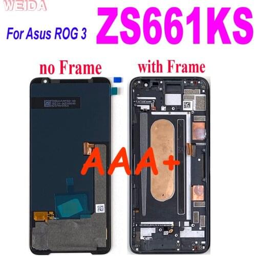 6.59" Original Amoled For Asus ROG 3 ZS661KS LCD Display Touch Screen Digitizer For Asus ZS661KS ROG 3 Strix ASUS_I003DD LCD
