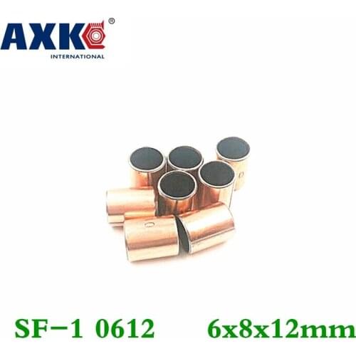 Axk 50pcs Sf-1 0612 6x8x12 Mm Self Lubricating Composite Bearing Bushing Sleeve Free Shipping Sf1
