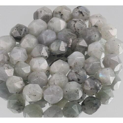 Natural Faceted Light Flash Stone Beads for Jewelry Making DIY Bracelet Necklace Loose Spacer Beads Strand 15" Inches 6/8/10mm