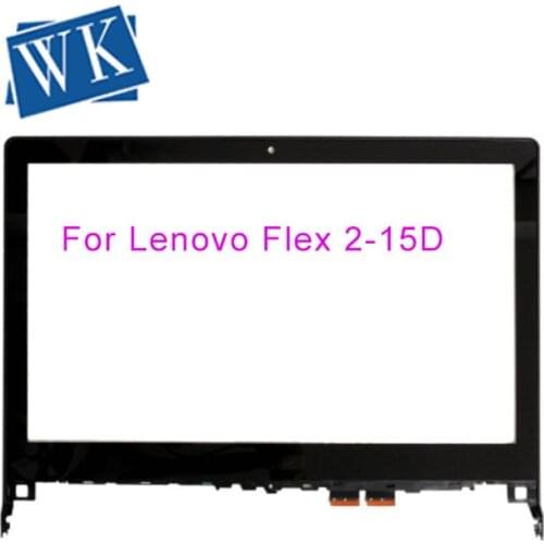 15.6" For Lenovo Flex 2 15 20405 2 15D 20377 Laptop Touch Panel Screen Digitizer Glass Sensor Lens Replacement with Frame