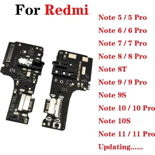 5pcs USB Charging Port Dock Connector Flex Cable For Xiaomi Redmi 9 9A 9C Note 9 9s Pro