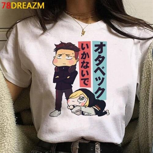 Yuri on Ice top tees t shirt men aesthetic tumblr kawaii graphic tees couple tshirt summer top couple clothes kawaii