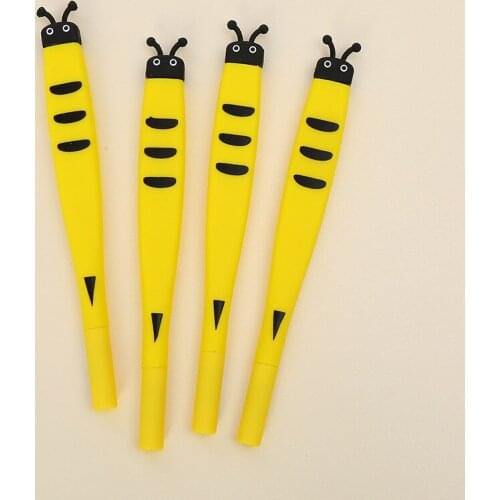 48pcs Creative Stationery Student Pen Bee Gel Pen Full Needle Black Ink Pen School Supplies Office Supplies 0.5mm