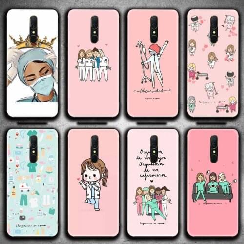 Spain Cartoon Medicine Doctor Nurse Phone Case For Oppo A5 A9 2020 Reno2 z Renoace 3pro A73S A71 F11
