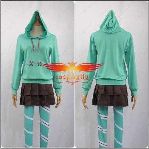 Anime Ralph Vanellope Von Schweetz Cosplay Costume Hoodie Leggings Skirt Kids Women Adult Stock Outfits for Children Halloween