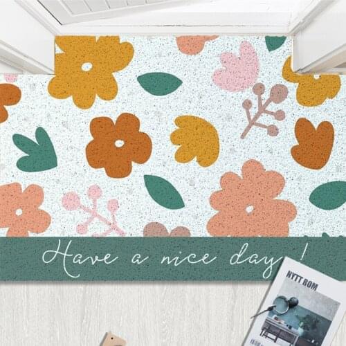 Beautiful Decor Door Mat Carpet Living Room Bath Mat Kitchen Mat Entrance Door Mats Custom Pattern Non-slip PVC Home Mats Carpet