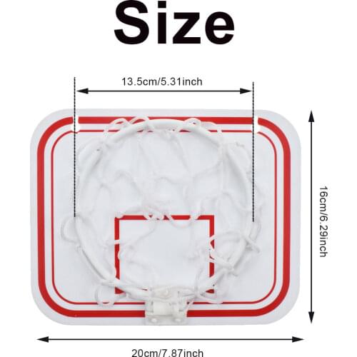 Mini Plastic Indoor Basketball Hoop Over Door Wall-Mount Kids Sports With Ball