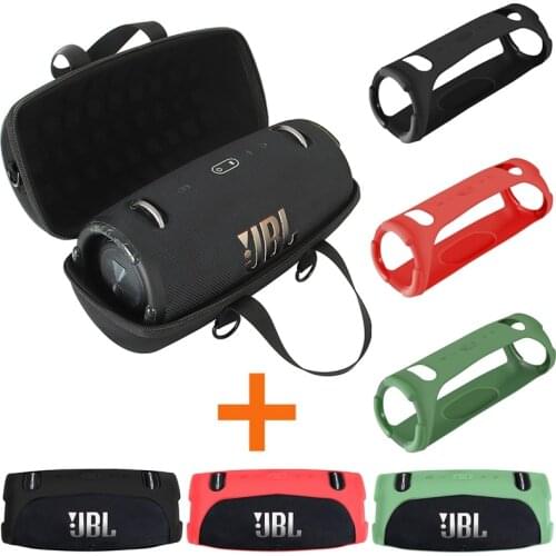New Hard EVA Outdoor Travel Bags Carry Storage Box + Soft Silicone Case For JBL Xtreme 3 Bluetooth Speaker for JBL Xtreme3 Case