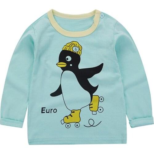2019 new baby girl and boy clothes t shirt long sleeve kidsT-shirt quality 100% cotton children cartoon clothes tops tshirt