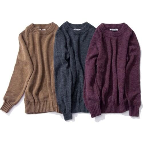 2020 Autumn&Winter Japanese Style Color Solid Color Mens Trend Round Neck Wild casual pullover Hoodies