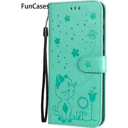 Cat Half-Wrapped Cases For cover Samsung A21 EU PU Leather Wallet Book Shell Bags Telefoon Galaxy capinha A21S A31 US version
