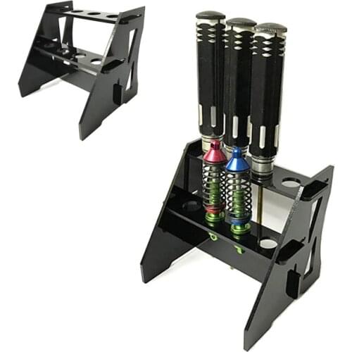 RC Screwdriver Shelf Tools Kit Stand Holder FPV Tool Storage Rack 8 Holes for RC Car Boat Helicopter Quadcopter Drone