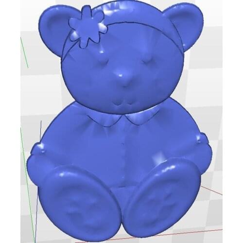 Relief 3d model for cnc in STL file Bear_2