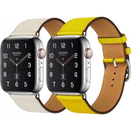 Newest fashion for iWatch Strap leather loop For Apple Watch Band 42MM 38MM belt 40mm 44mm series 1 2 3 4 5 6 se