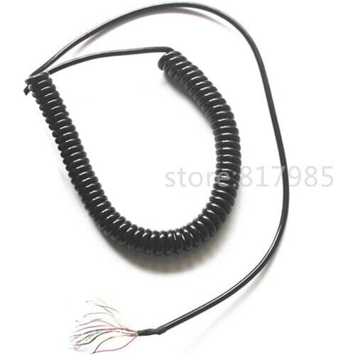 Handwheel cable 16 Cores Spring Spiral Cable Coiled Cable for CNC Handheld Encoder Manual Pulse Generator MPG
