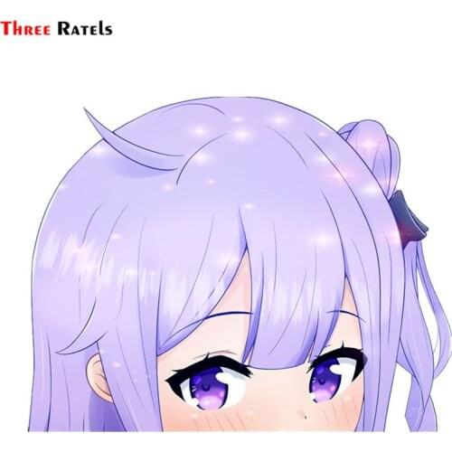 Three Ratels FC461 Unicorn Peeker Sticker Cartoon 3D Stickers For Car Anime Vinyl Decal