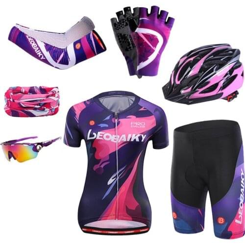 Cycling Dress Women Bike Clothing Mtb Wear Reflective Womens Cycling Jersey Shorts Set Bicycle Clothes Ladies Uniforme Ciclismo