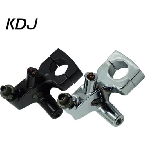 1" 25mm Motorcycle Mirror Base Mount Scooter Left Clutch Lever Perch Holder Mount Bracket For Honda Shadow VT600 750 1100 VF750