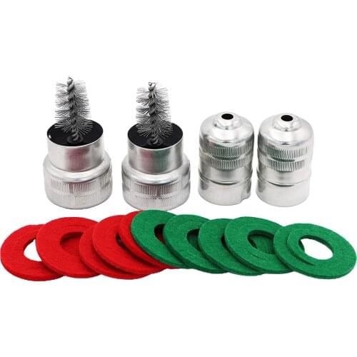 12 Pieces Battery Terminal Anti Corrosion Washers 2 Packs Cleaning Brush for Car Marine Boat
