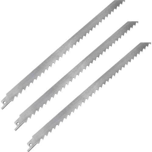12Inch Reciprocating Saw Blade for Food Cutting Big Teeth Saw Blades for freeze Meat, Ice Cubes 3Pcs