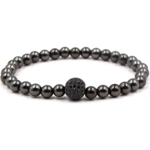 8mm rg43 gold silver ball bead micro pave cz zircon cubic zirconia Bracelet Chakra Macrame Charm Braided Copper Rope Bangles