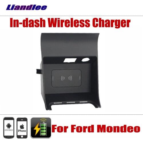 Accessories Car Wireless Phone Charger For Ford Mondeo 2017-2018 Center Console Organizer Fast Charging Armrest Box Storage