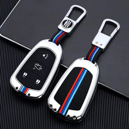 Zinc Alloy Car Key Case For Cadillac Escalade CT6 ATS XT5 XTS ATS-L CTS 3 4 5 buttons Smart Remote Fob Cover Protector Bag