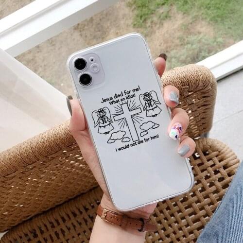 ZUIDID Faith Christian Religious Jesus Phone Case For iPhone XS MAX 11 Pro 12 XR X SE20 7 8 6 Plus Cute Clear Soft Cover Fundas