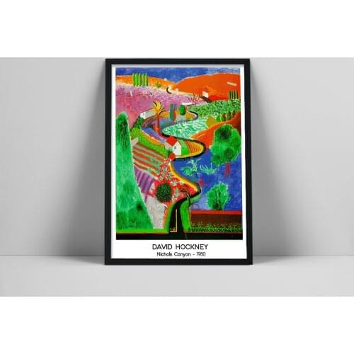 David Hockney Art Prints Exhibition Vintage Canvas Poster Abstract Artwork Painting Wall Pictures for Living Room Wall Art Decor
