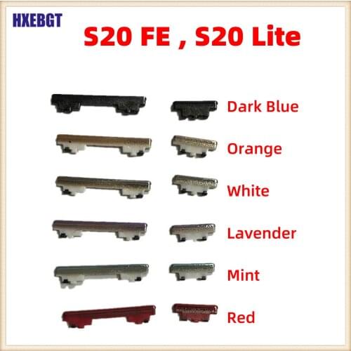 For Samsung Galaxy S20FE S20 FE Fan Edition S20 Lite 4G 5G Side Button Set Power Button+ Volume Button Key Switch Repair Parts