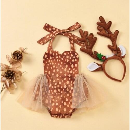 Baby Girls Clothes Suit 2021 Brand NEW Summer Toddler Girl Clothes Dot Romper+Headband 2Pcs Set