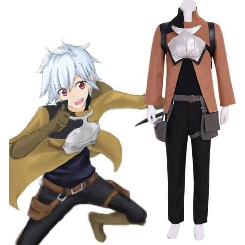 Cosplaydiy Dungeon ni Deai wo Motomeru no wa Machigatteiru Darou ka Bell Cranel Cosplay Costume Adult Kids Halloween Suit L320