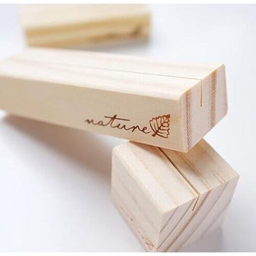 Lomo Message Agenda Clamps Desk Memo Crafts School Student Supply Home w34 Card Organizer Clip Wooden