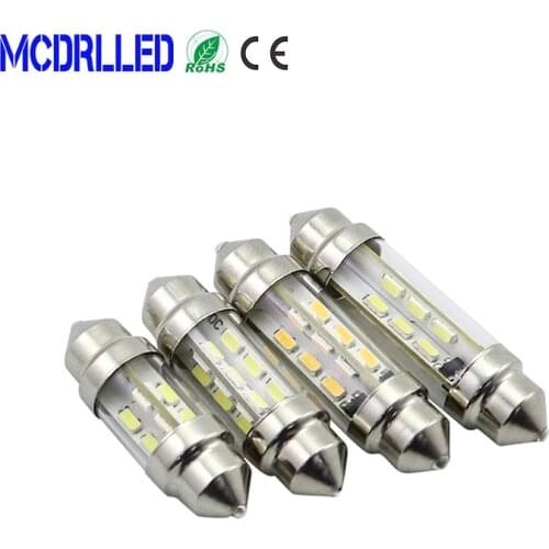 Mcdrlled 6V 12v 24V C5W C10W LED Boat Car Festoon Semaphore Auto License Plate Lights Reading Bulbs