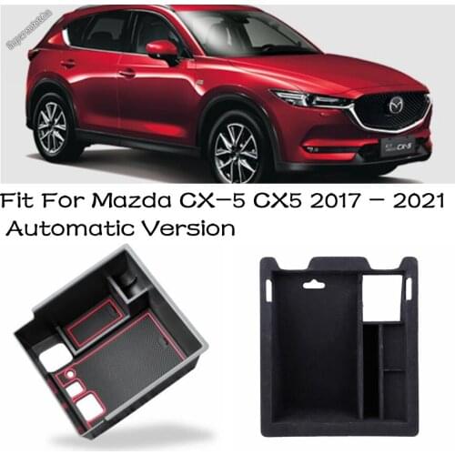 Lapetus Central Control Multifunction Storage Box Automotive Part and Accessory For Mazda CX-5 CX5 2017 - 2021 Automatic Version