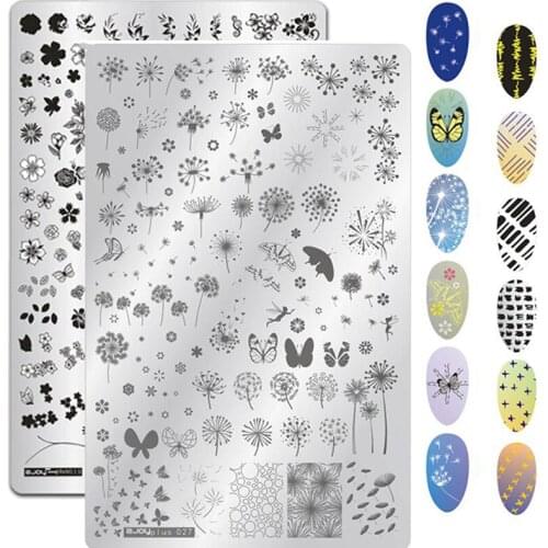 9.5*14.5CM Rectangle 1PC Nail Stamping Plates Template ZJOY 34Design Manicure Nail Art Stamp Image Plate Set MAFANAILS#(1-34)