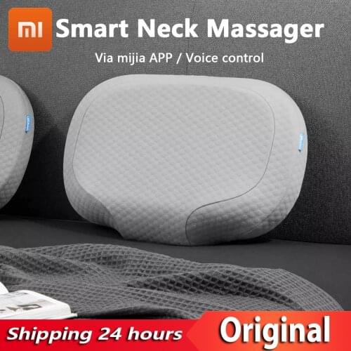 YOUPIN NEW LERAVAN AI Smart Neck Massager Intelligent Timing Electric Airbag Massage Sleep Pillow can Mijia APP / Voice Control